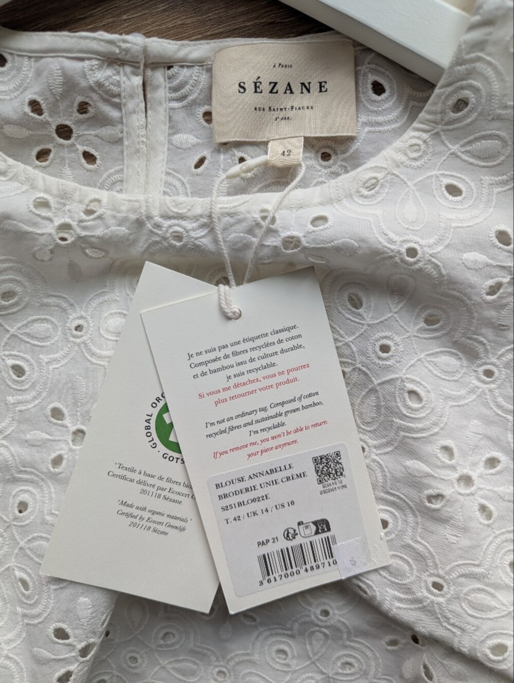 Sezane Annabelle Blouse - Picture 7 of 7